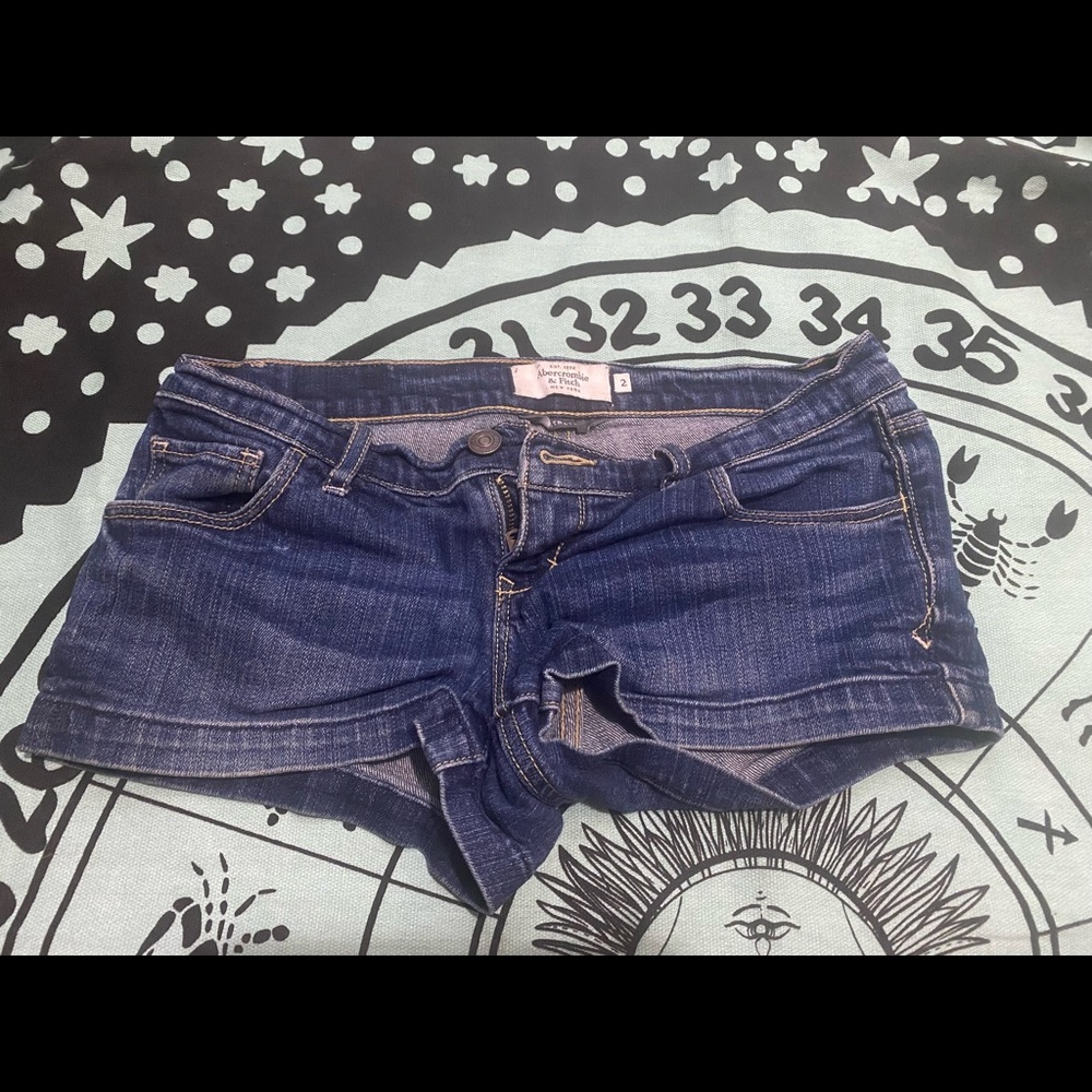 Jean shorts.